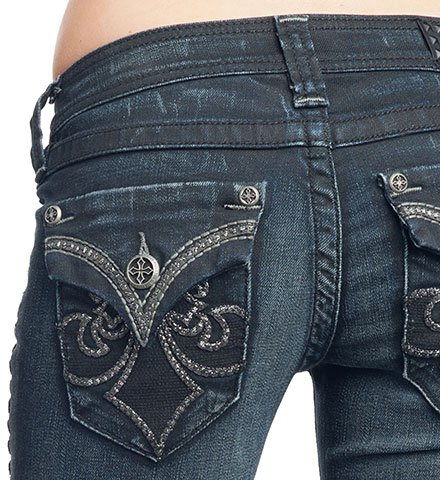 Affliction Jade Linear Flap Journey Jeans photo